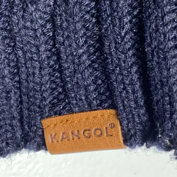 Kangol Navy Rib Panel Scarf - Picture 3 of 8